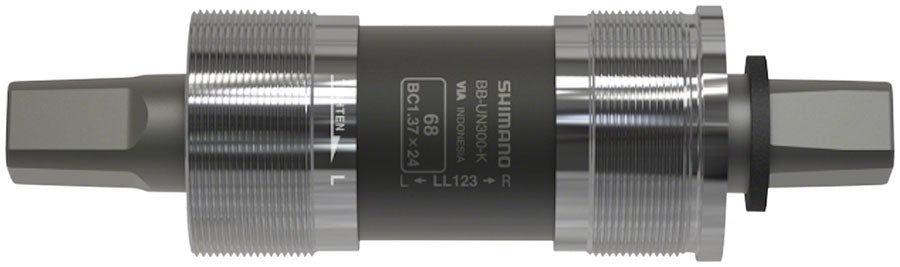 Shimano BB-UN300-K Bottom Bracket - English 68 x 127.5mm Spindle Square Taper JIS For Chain Case