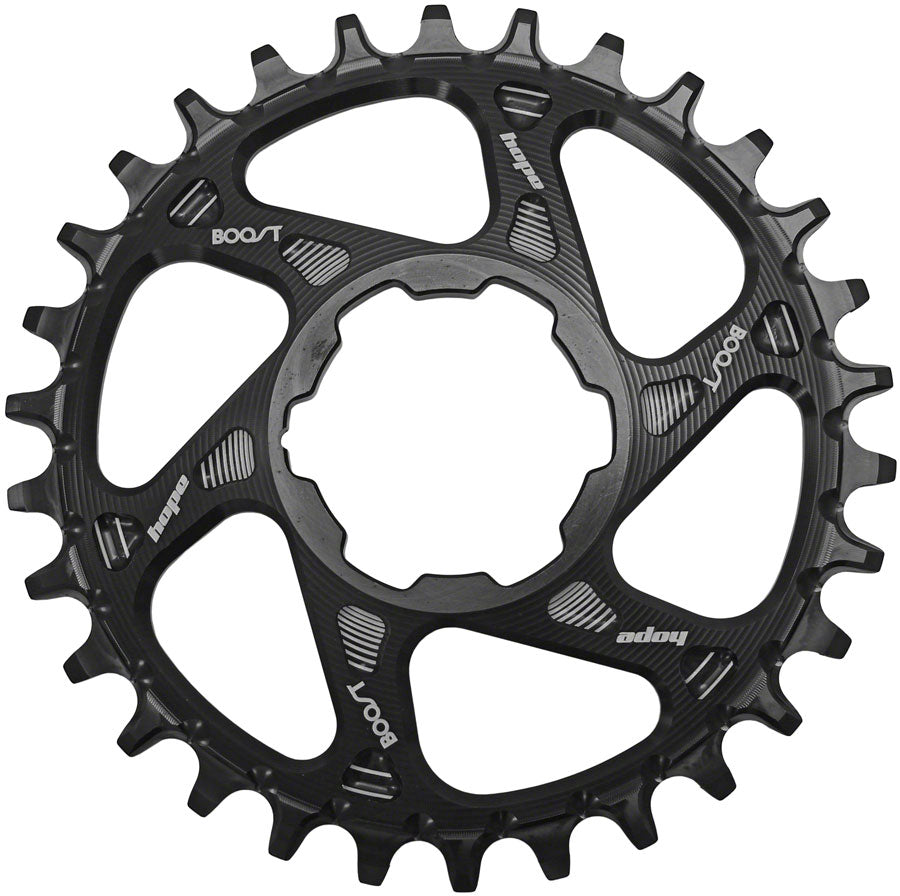 Hope Spiderless Retainer Chainring - 30t Boost Hope Direct Mount Black