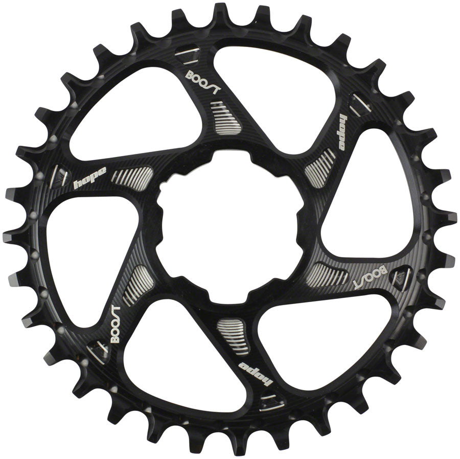 Hope Spiderless Retainer Chainring - 32t Boost Hope Direct Mount Black