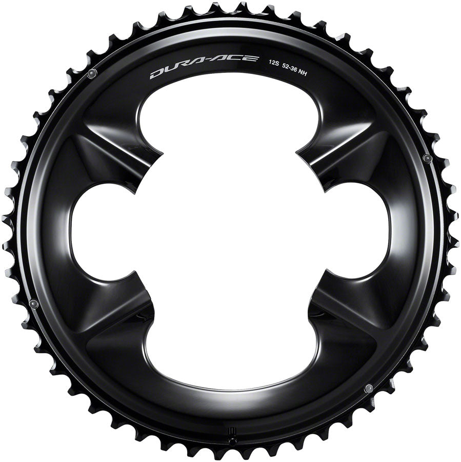 Shimano Dura-Ace FC-R9200 12-Speed Chainring - 52t Asymmetric 110 BCD BLK NH - The Bike Hub