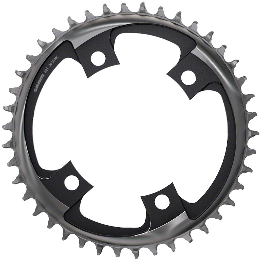 SRAM 40 Tooth 107mm BCD x 4-Bolt 1x12-Speed X-Sync Chainring Polar Gray - The Bike Hub