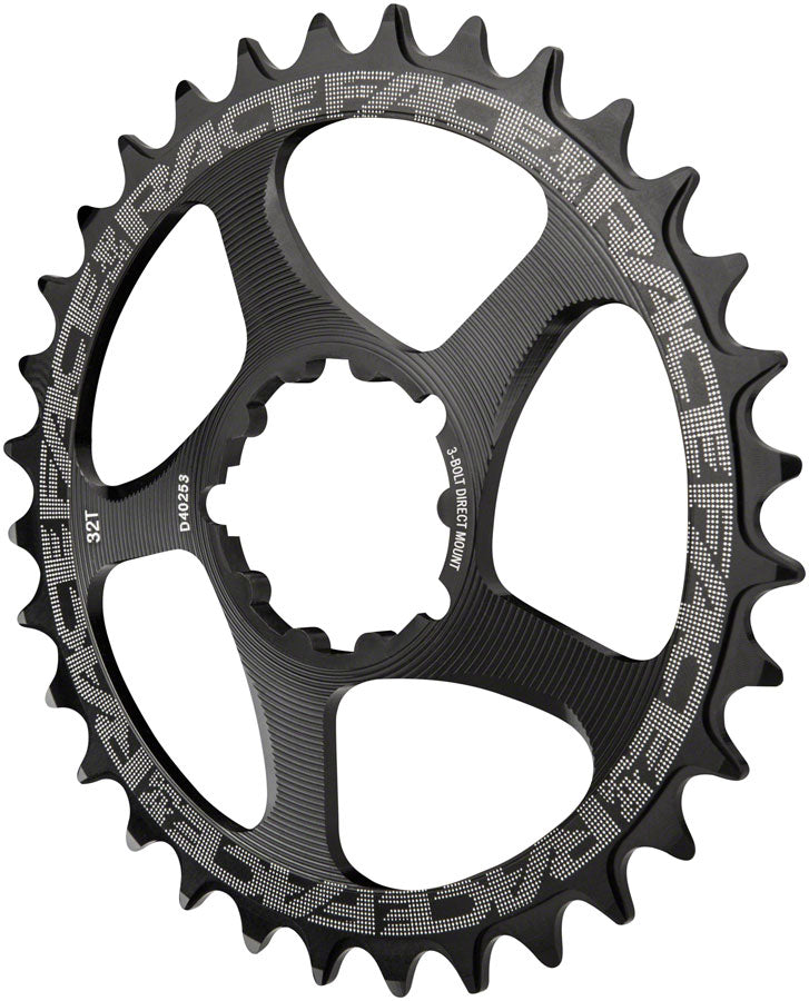 RaceFace Narrow Wide Chainring: Direct Mount 3-Bolt Compatible 28t Black - The Bike Hub