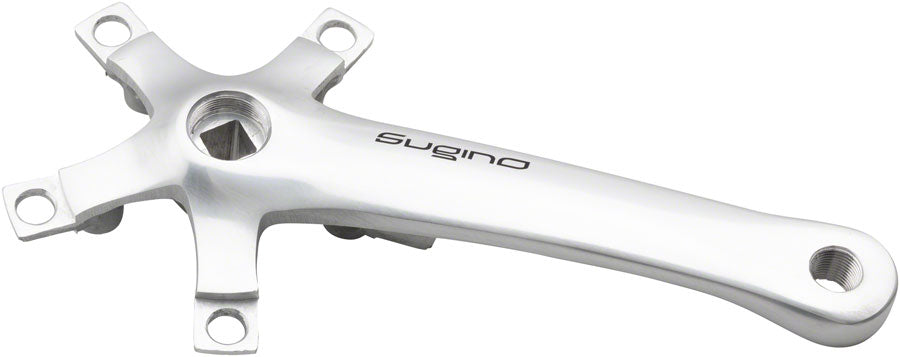 Sugino XD600 Tandem Crank Arm - 170mm Right Rear 110/74 BCD Square Taper JIS Spindle Interface Silver