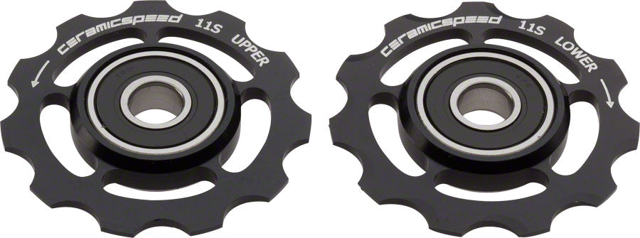 CeramicSpeed Pulley Wheels for Shimano 11-speed - 11 Tooth Alloy Black