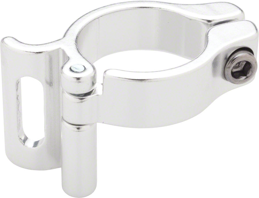 Problem Solvers Braze-on Adaptor Clamp 34.9mm Slotted Silver