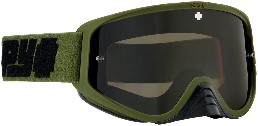 SPY+ WOOT RACE Goggles - Reverb Olive Smoke BLK Spectra HD Clear Lenses