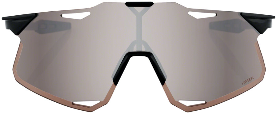 100% Hypercraft Sunglasses - Matte Black Soft Gold Mirror Lens