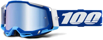 100% Racecraft 2 Goggles - Blue/Blue Mirror