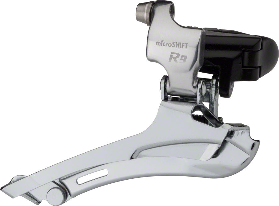 microSHIFT R9 Front Derailleur 9-Speed Double 52T Max 31.8/34.9 Band Clamp Shimano Compatible