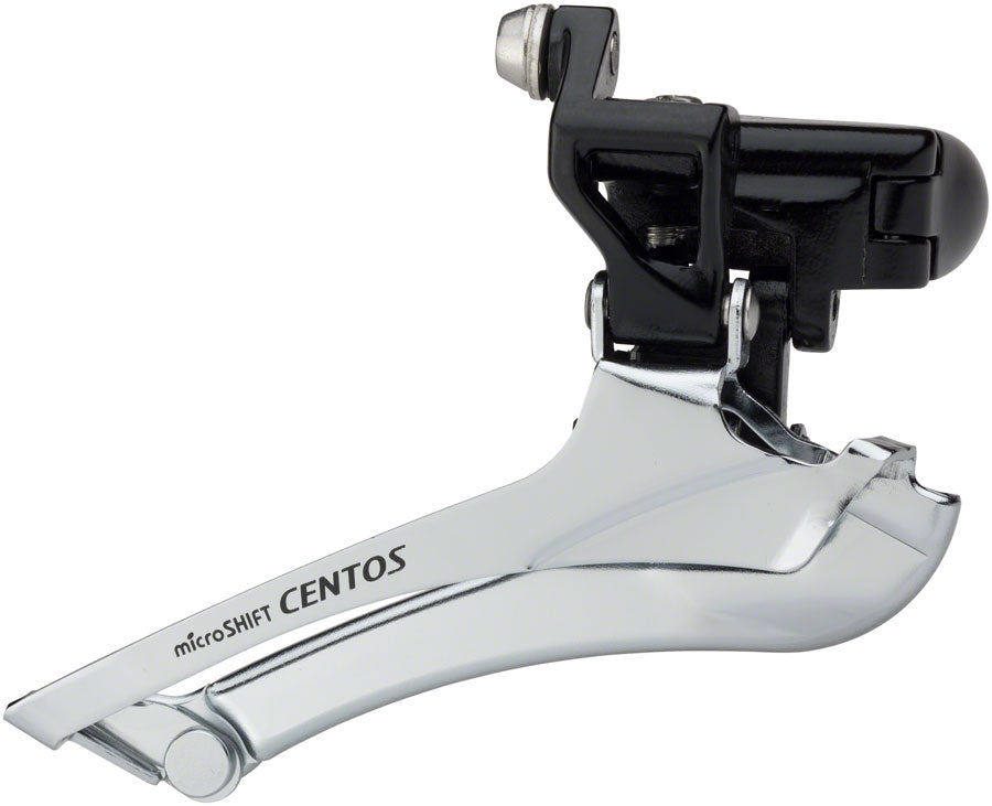 microSHIFT Centos Front Derailleur - 10-Speed Double 34.9 Band Clamp Adapter 31.8mm 56t Max Shimano Compatible