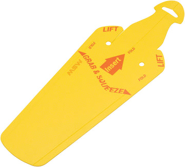 MSW Splashpad Fender - Rear Yellow