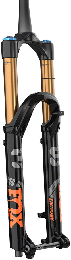 FOX 38 Factory Suspension Fork - 27.5&quot; 170mm 15 x 110mm 44mm Offset Shiny BLK Grip2 Kabolt-X
