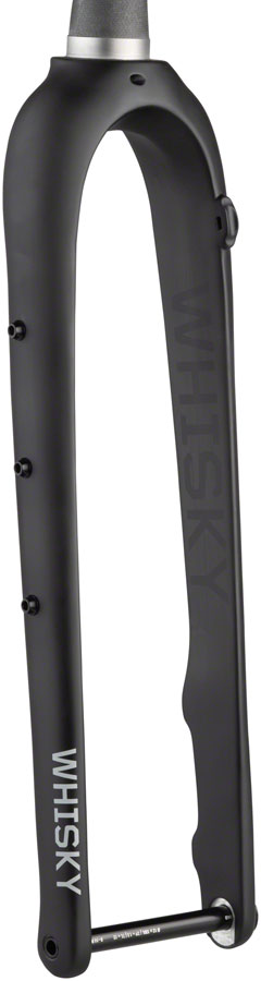 WHISKY No.9 MCX Fork - 12mm Thru Axle 1.5&quot; Tapered Carbon Steerer FlatMount Disc Matte BLK