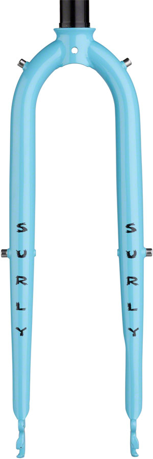 Surly Preamble 650b Fork 9x100mm QR 1-1/8&quot; Straight Steerer Steel Skyrim Blue