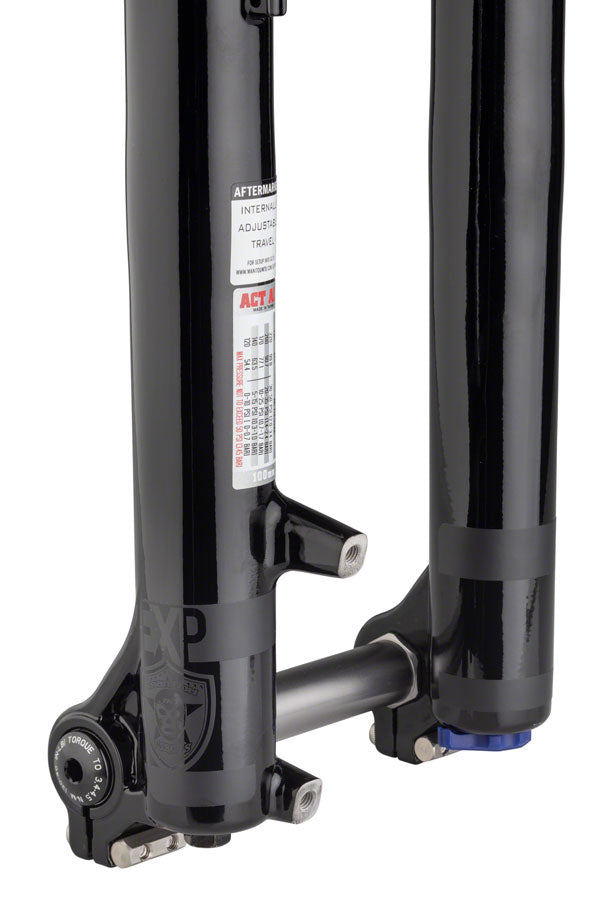 Manitou Circus Expert Suspension Fork - 26&quot; 130 mm 20 x 110 mm 41 mm Offset Gloss BLK Straight Steerer
