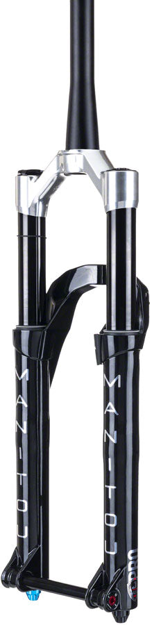 Manitou JUnit 34 Pro Suspension Fork - 26&quot; 140 mm 15 x 110 mm 41 mm Offset Gloss BLK