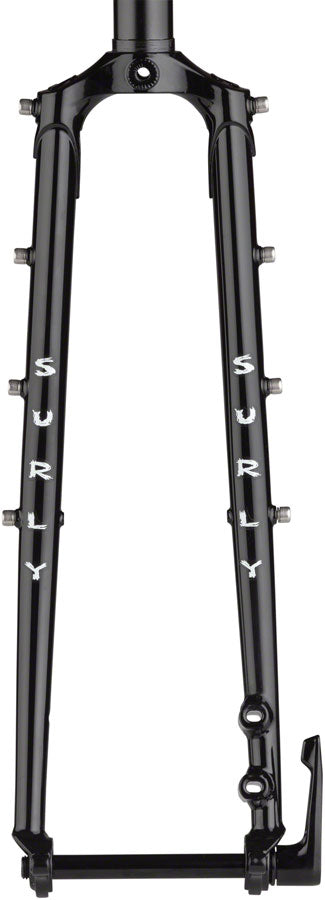 Surly Disc Trucker Fork - 700c 1-1/8&quot; Straight 100x12 mm Thru-Axle Steel Disc BLK
