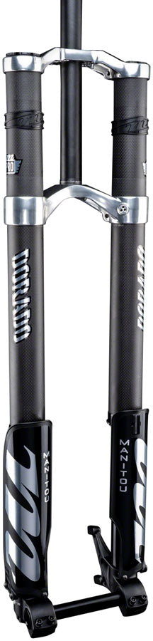 Manitou Dorado Pro Suspension Fork - 29&quot; 203 mm 20 x 110 mm 57 mm Offset BLK/Carbon Straight Steerer