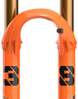 FOX 38 Factory Suspension Fork - 27.5" 170 mm 15QR x 110 mm 44 mm Offset Shiny Orange Grip 2