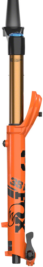 FOX 38 Factory Suspension Fork - 27.5&quot; 170 mm 15QR x 110 mm 44 mm Offset Shiny Orange Grip 2
