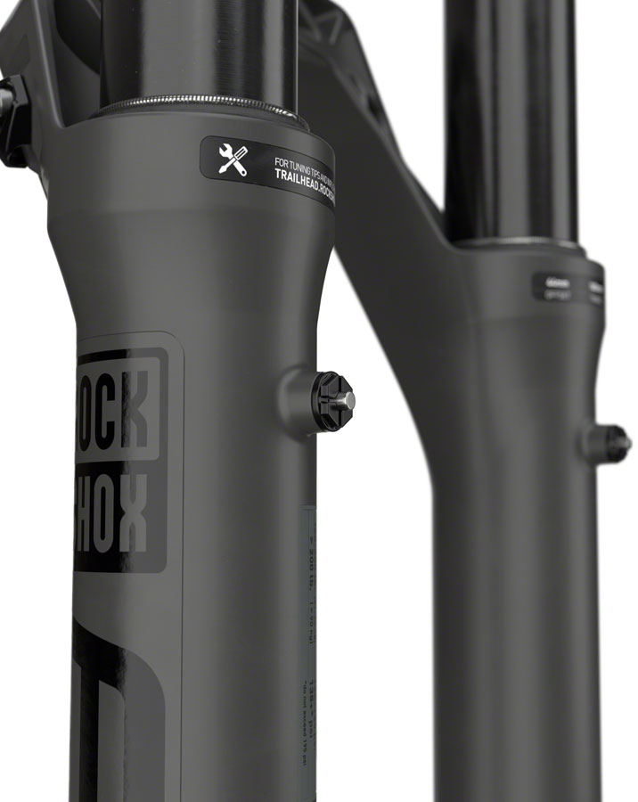 RockShox ZEB Ultimate Charger 3 RC2 Suspension Fork - 27.5&quot; 180 mm 15 x 110 mm 44 mm Offset Gray A2