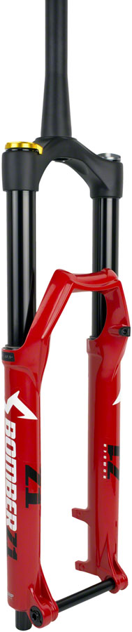 Marzocchi Bomber Z1 Coil Suspension Fork - 29&quot; 170 mm 15 x 110 mm 44 mm Offset Red GRIP Sweep Adjust Kabolt