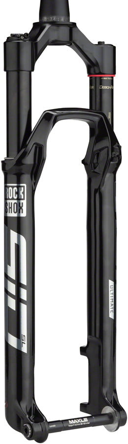RockShox SID SL Ultimate Race Day Suspension Fork - 29&quot; 100 mm 15 x 110 mm 44 mm Offset Gloss BLK OneLoc Remote C1