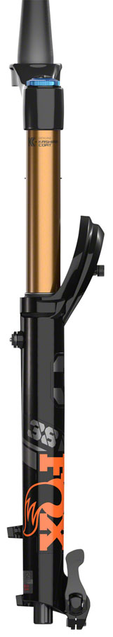 FOX 38 Factory Suspension Fork - 27.5&quot; 170 mm 15QR x 110 mm 44 mm Offset Shiny BLK Grip 2