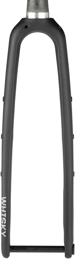 WHISKY No.9 CXLR Fork - 12mm Thru-Axle 1.5&quot; Tapered Carbon Steerer Flat Mount Disc Matte BLK