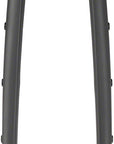 WHISKY No.9 CXLR Fork - 12mm Thru-Axle 1.5" Tapered Carbon Steerer Flat Mount Disc Matte BLK