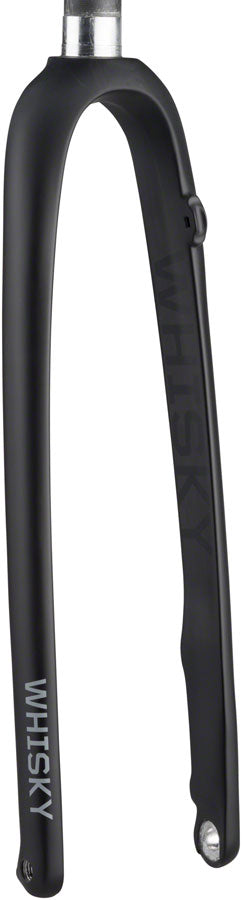 WHISKY No.9 CX Flat Mount Fork - 12mm Thru-Axle 1-1/8&quot; Carbon Steerer Matte BLK