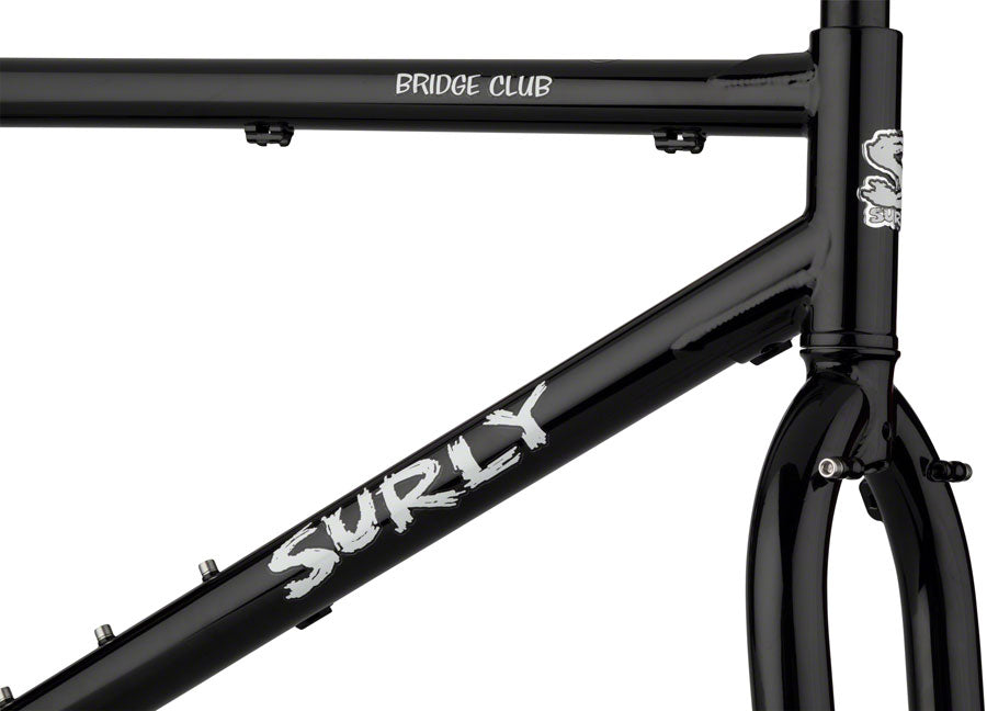 Surly Bridge Club Frameset - 27.5&quot;/700c Steel Black Medium
