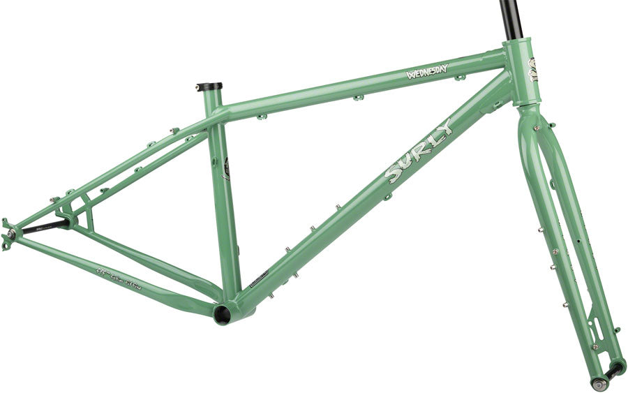 Surly Wednesday Fat Bike Frameset - 26&quot; Steel Shangri-La Green X-Small