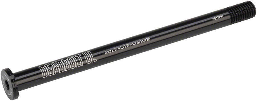 Salsa Deadbolt Ultralight Thru-Axle Rear 12mm Axle Diameter 174mm Length 1.75 Thread Pitch 20mm Thread Length