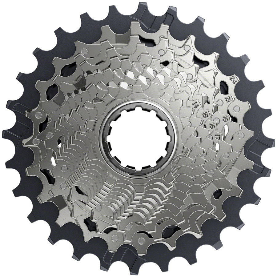 SRAM Force AXS XG-1270 Cassette - 12-Speed 10-28t Silver For XDR Driver Body D1