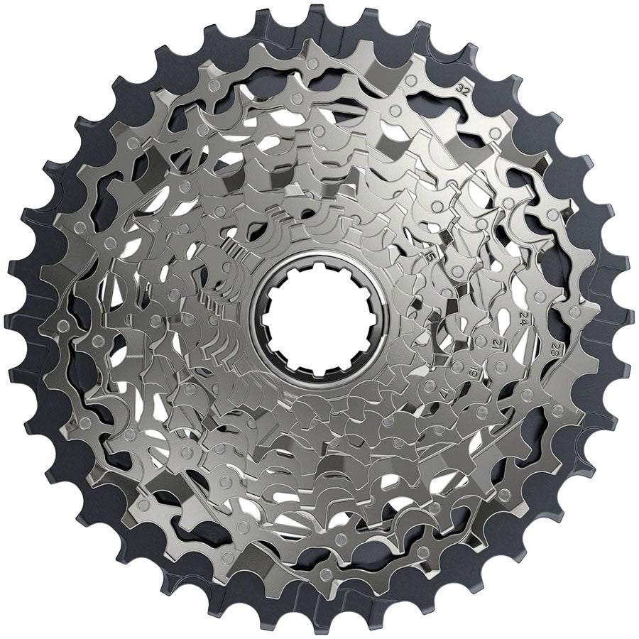 SRAM Force AXS XG-1270 Cassette - 12-Speed 10-36t Silver For XDR Driver Body D1
