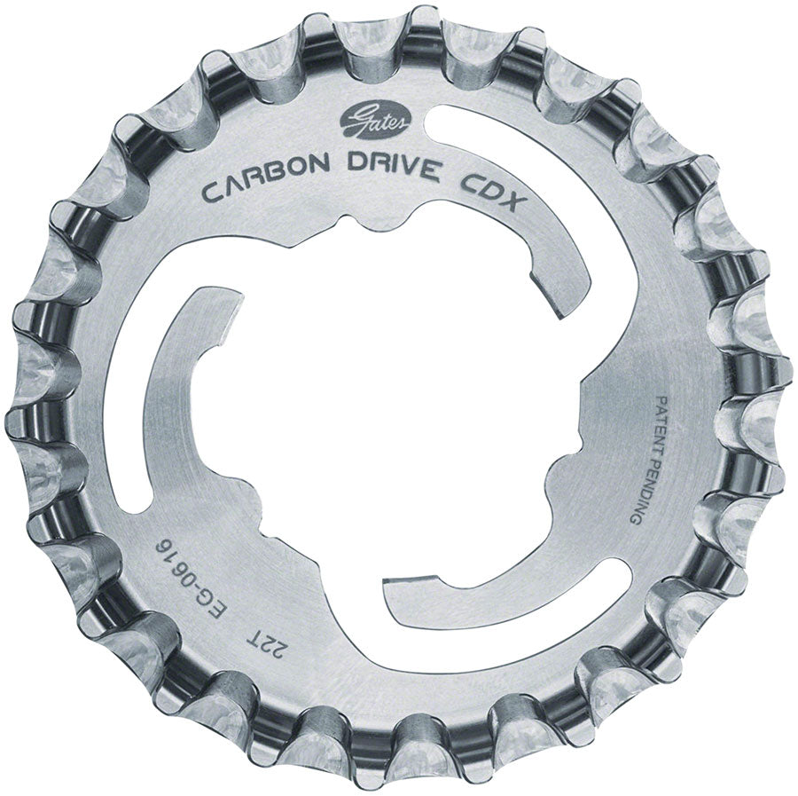 Gates Carbon Drive CDX CenterTrack 3-Lobe SureFit™ Rear Sprocket - 22t Shimano/SRAM 3-Lobe Silver