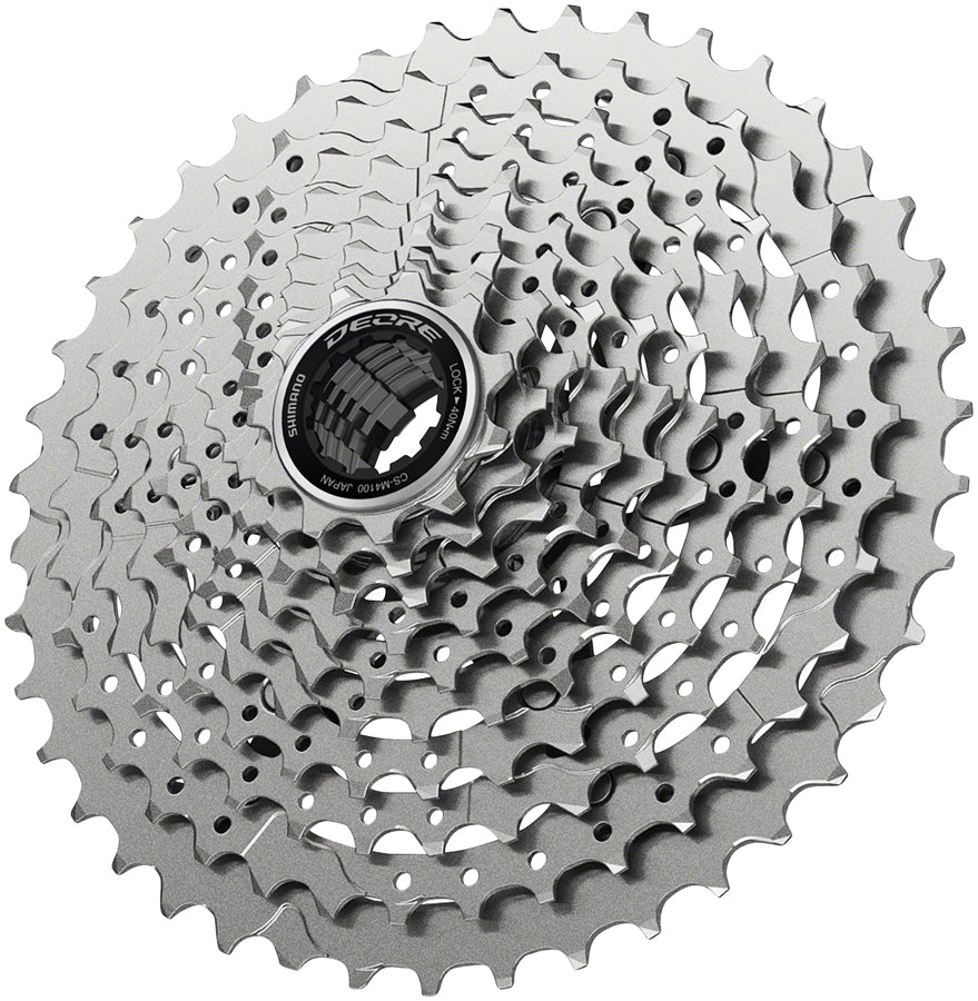 Shimano Deore CS-M4100-10 Cassette - 10-Speed 11-42t Silver