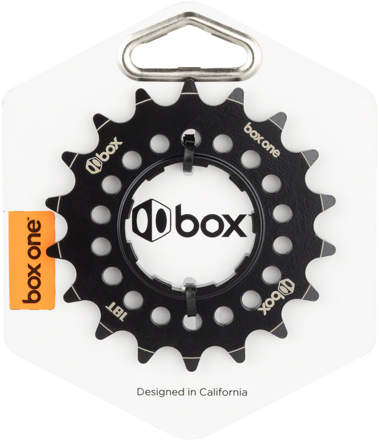 BOX Box One 3/32&quot; CNC Cr-Mo Cog Black - 18t