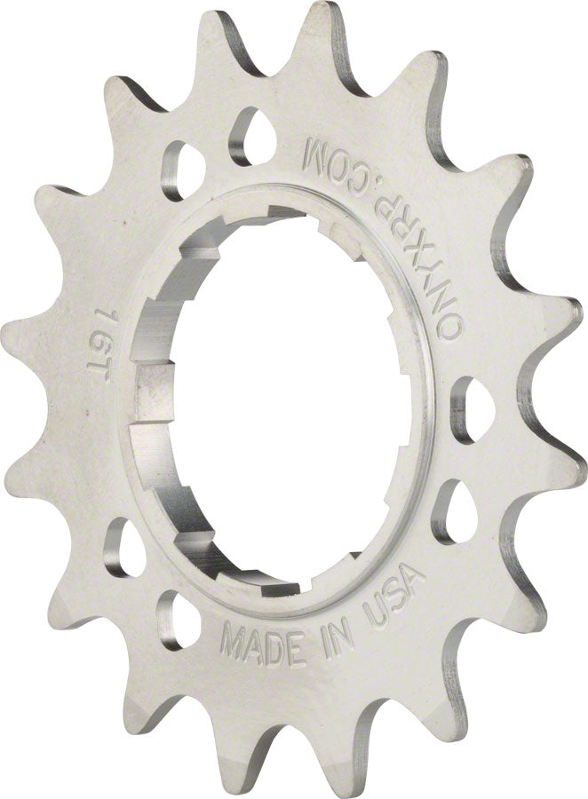 Onyx Stainless Cog: Shimano Compatible 3/32&quot; 17t - The Bike Hub