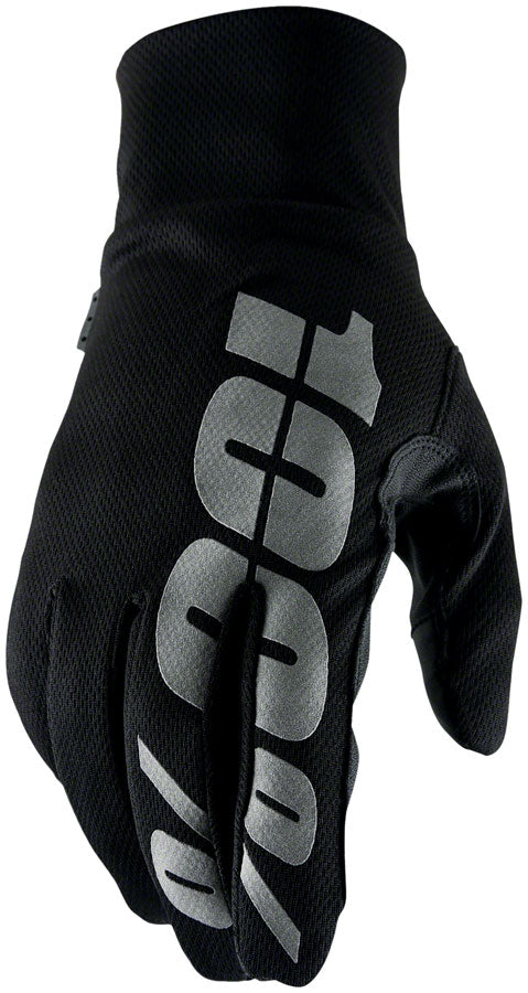 100% Hydromatic Gloves - Black Full Finger Large