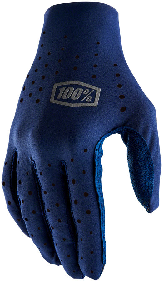 100% Sling Gloves - Navy Full Finger X-Large - The Bike Hub