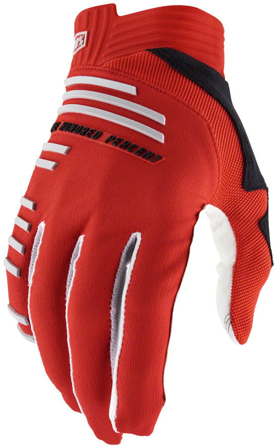 100% R-Core Gloves - Racer Red Full Finger Medium - The Bike Hub