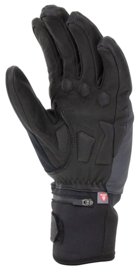 SealSkinz Upwell Waterproof Heated Gloves - Black Full Finger Large