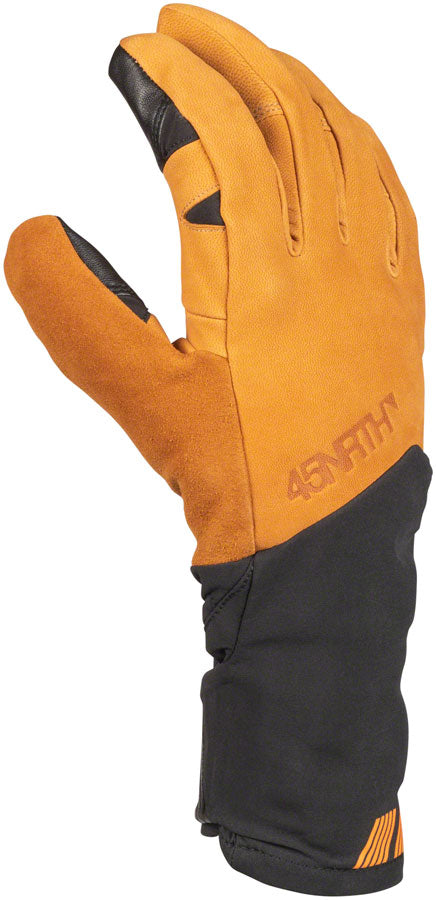 45NRTH 2023 Sturmfist 5 LTR Leather Gloves - Tan/Black Full Finger X-Large
