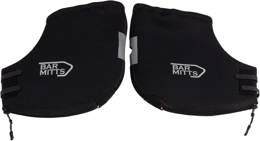 Bar Mitts Extreme Mountain/Flat Bar Pogies for Mirrors - Black Large