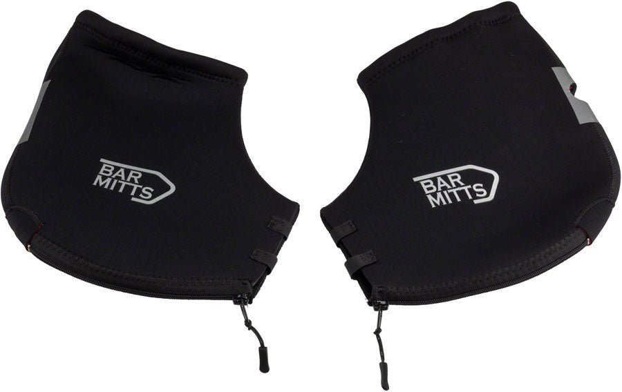 Bar Mitts Extreme Mountain/Flat Bar Pogies for Mirrors - Black Large