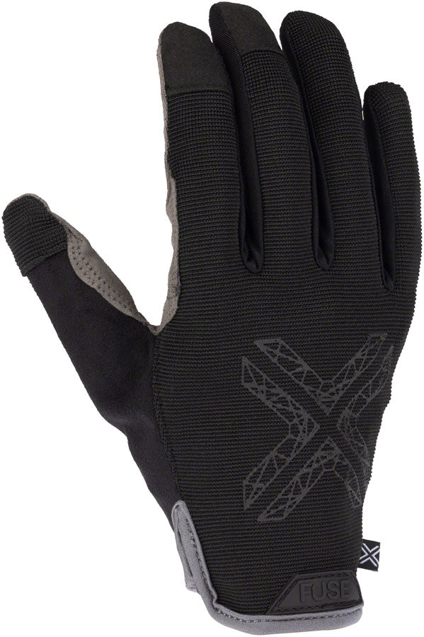 FUSE Stealth Gloves - Black Full Finger Medium