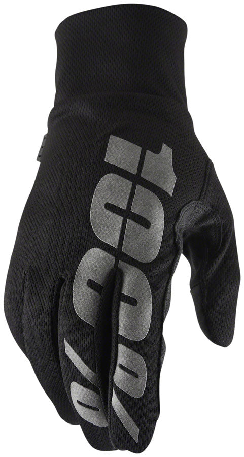 100% Hydromatic Gloves - Black Full Finger Mens Small