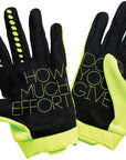 100% Geomatic Gloves - Flourescent Yellow Full Finger Mens Large